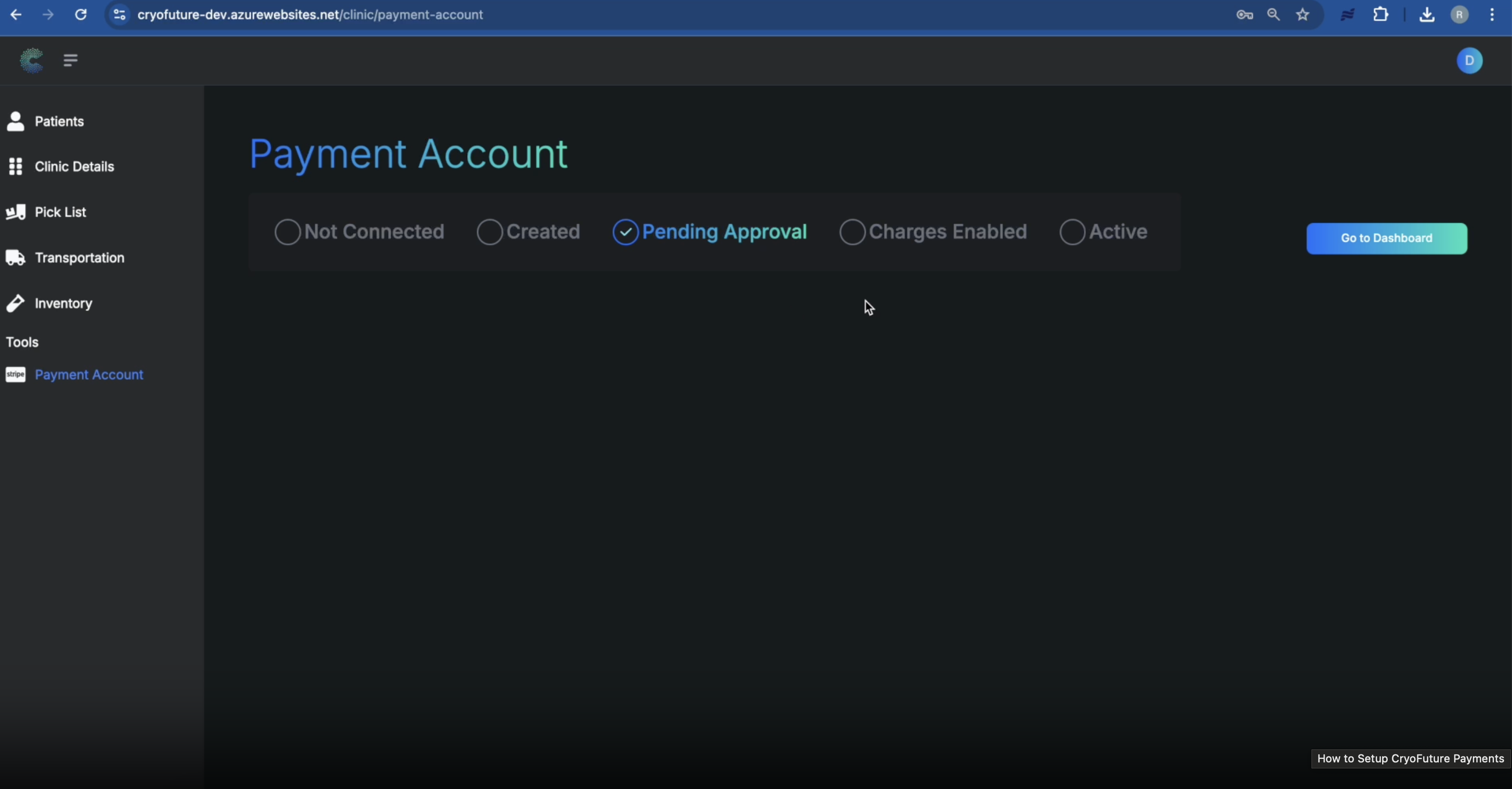 Payment Account Status